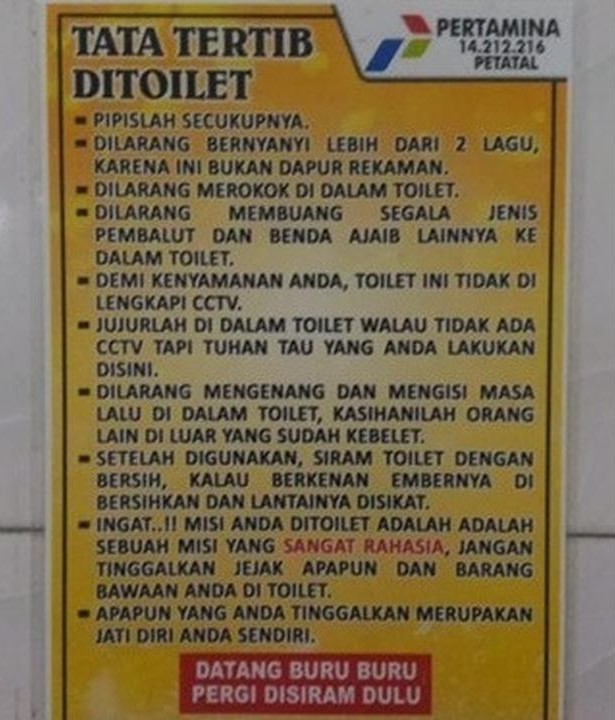 Ada-Ada Aja, Ini Potret Toilet SPBU Indonesia Dari Dekat - MPOIN