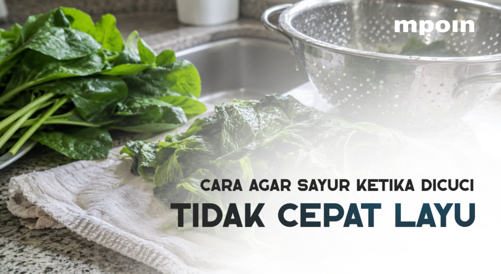 Sayur Cepat Layu Setelah Dicuci? Ini yang Perlu Diperhatikan