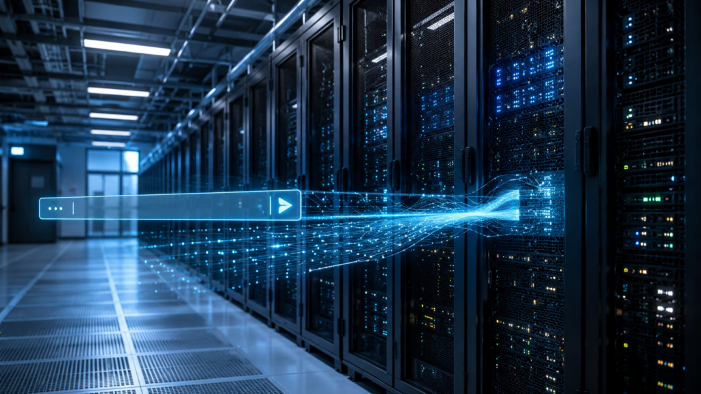 Prompt AI Diproses di Pusat Data
