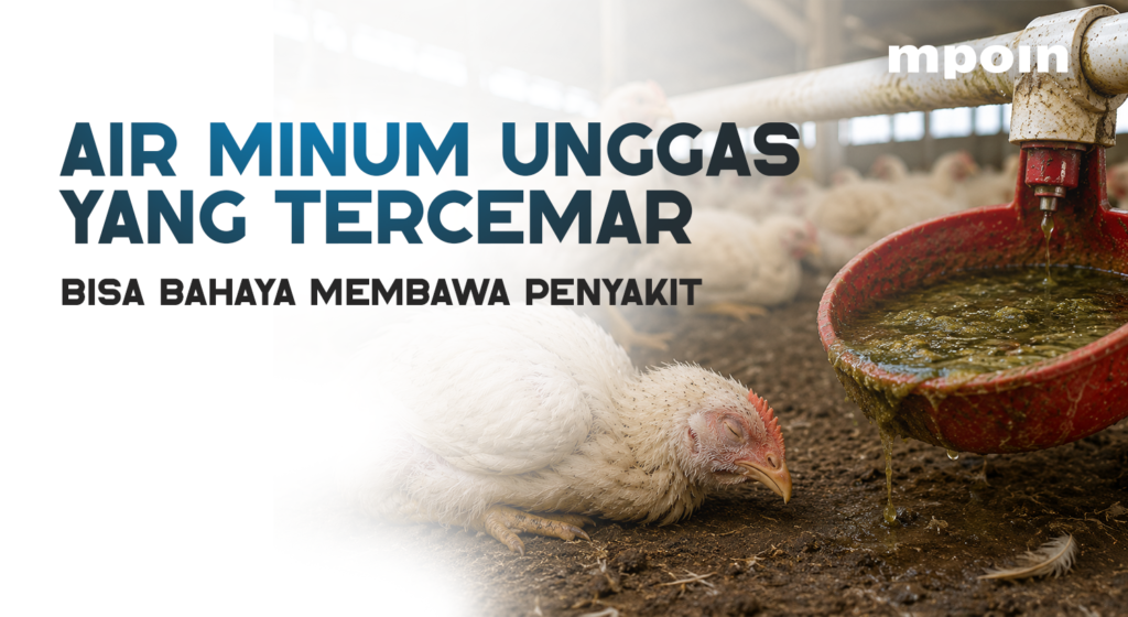 Kenali risiko air minum unggas tercemar, penyakit yang bisa muncul, penyebabnya, serta cara menjaga air tetap lebih bersih, aman, dan nyaman untuk unggas.