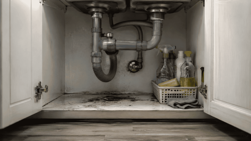 Kolong Bak Cuci Piring Dapur Sering Terlupakan