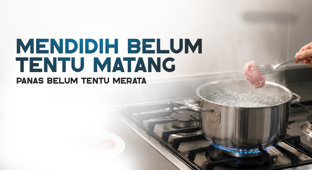 Air Sudah Mendidih Belum Tentu Matang? Ini Penjelasannya