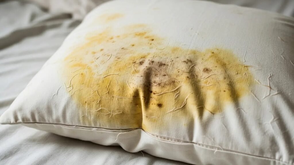 bantal menguning