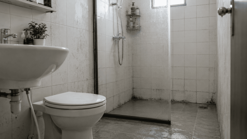 kamar mandi lembap